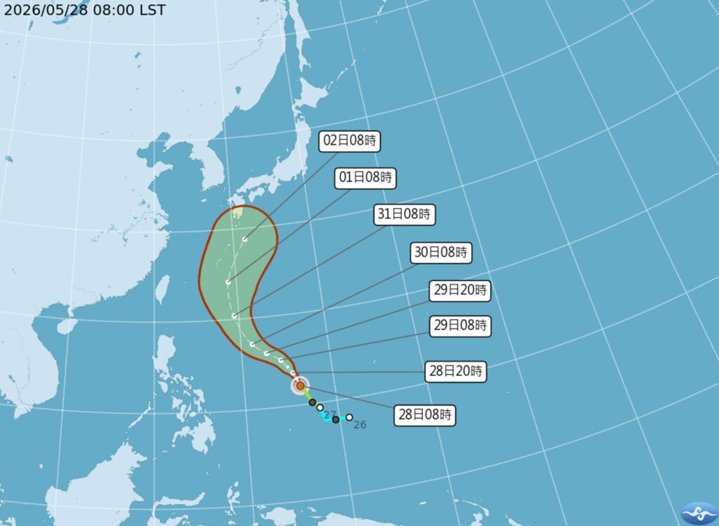 薔蜜颱風直撲沖繩轉本州移動！梅雨鋒面接力來襲　北台灣慎防大雨