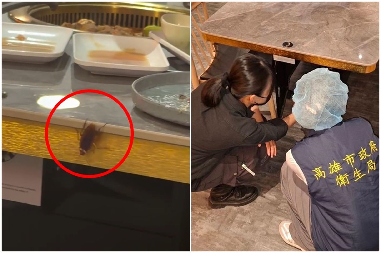 高雄連鎖燒肉「超大小強爬上餐桌」女客尖叫　業者道歉衛生局揪多項缺失